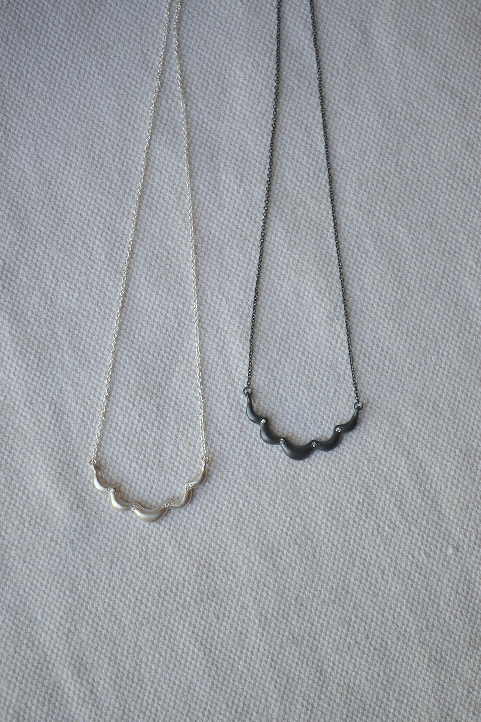 Scallop Diamond Necklaces