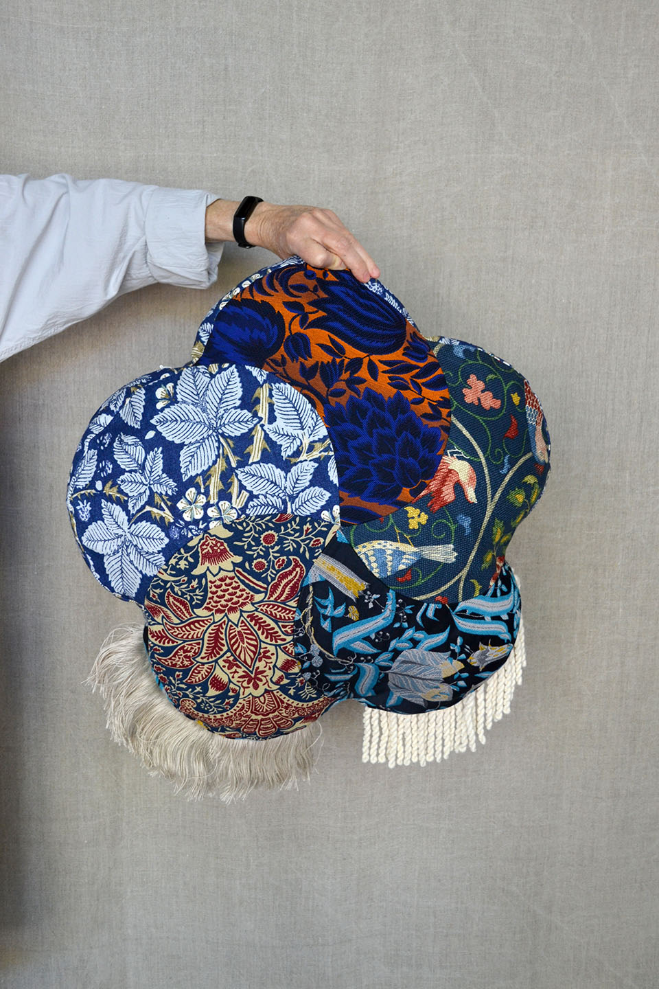 Crescent Peche Morris Cushion