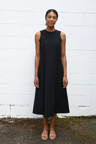 Sleeveless Seersucker Dress