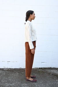 Velvet Braghe Pants in Rust