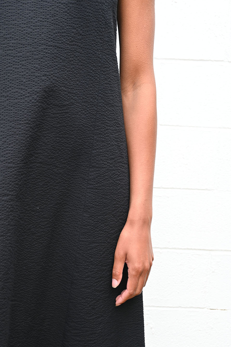 Sleeveless Seersucker Dress
