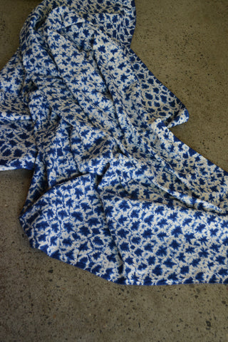 Cotton Linen Shibori Tablecloth