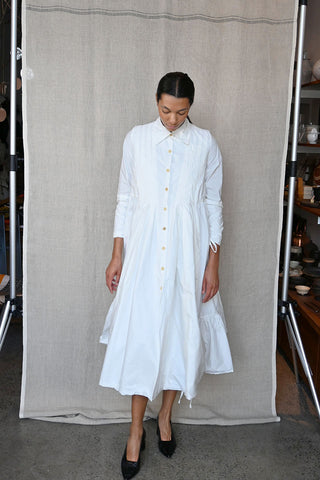 Aria Soft Cotton White Dress