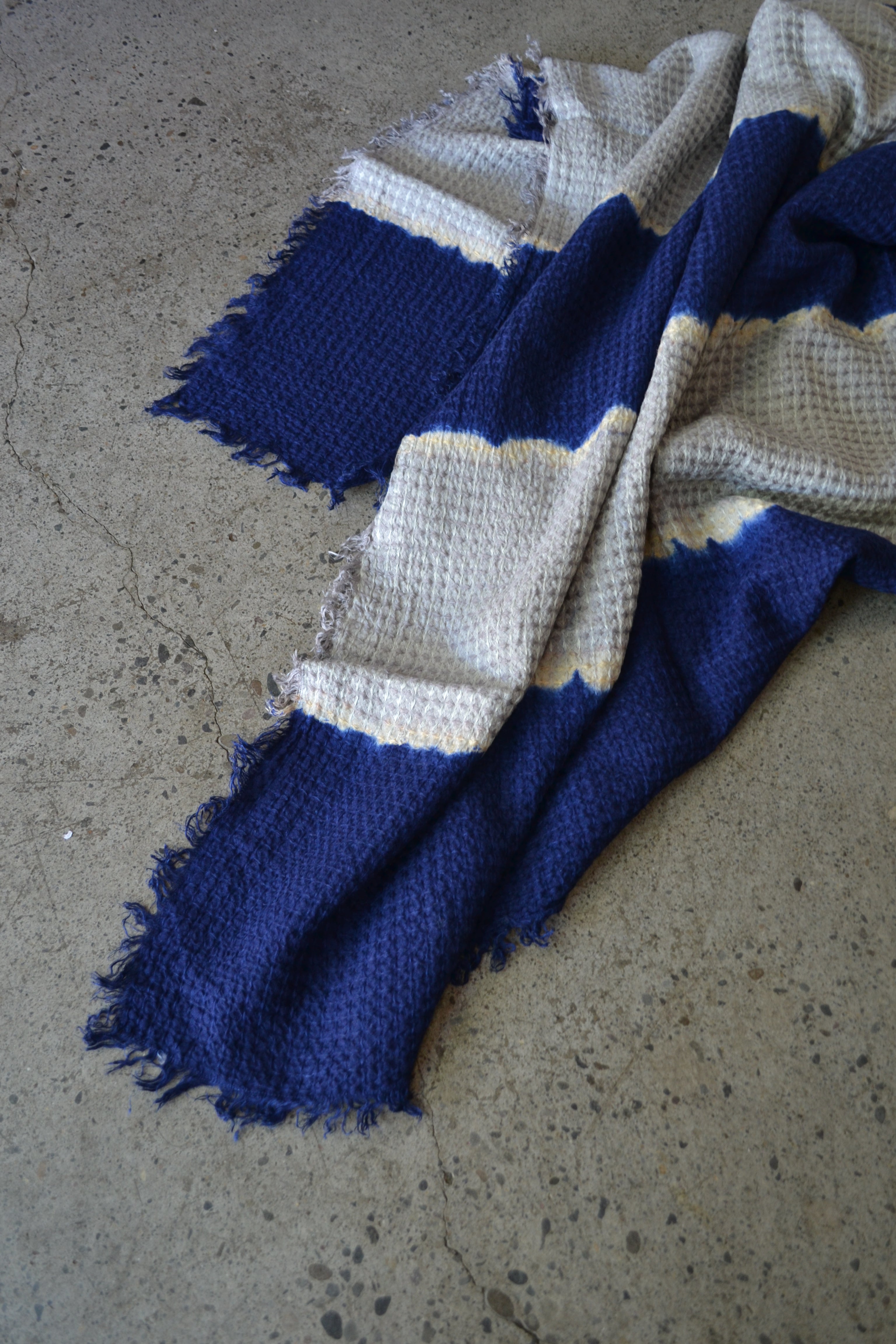 Waffle Weave Linen Throw