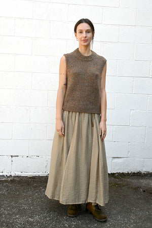 Long Khaki Skirt