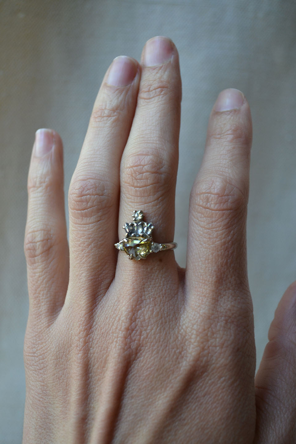 Crowned Heart Ring
