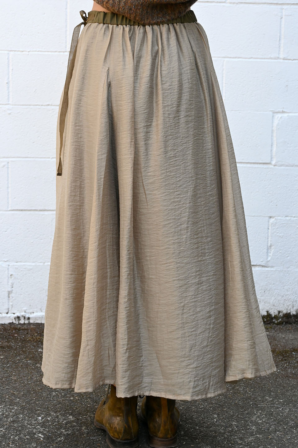 Long Khaki Skirt