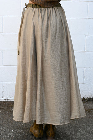 Long Khaki Skirt