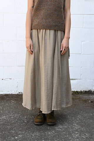 Long Khaki Skirt
