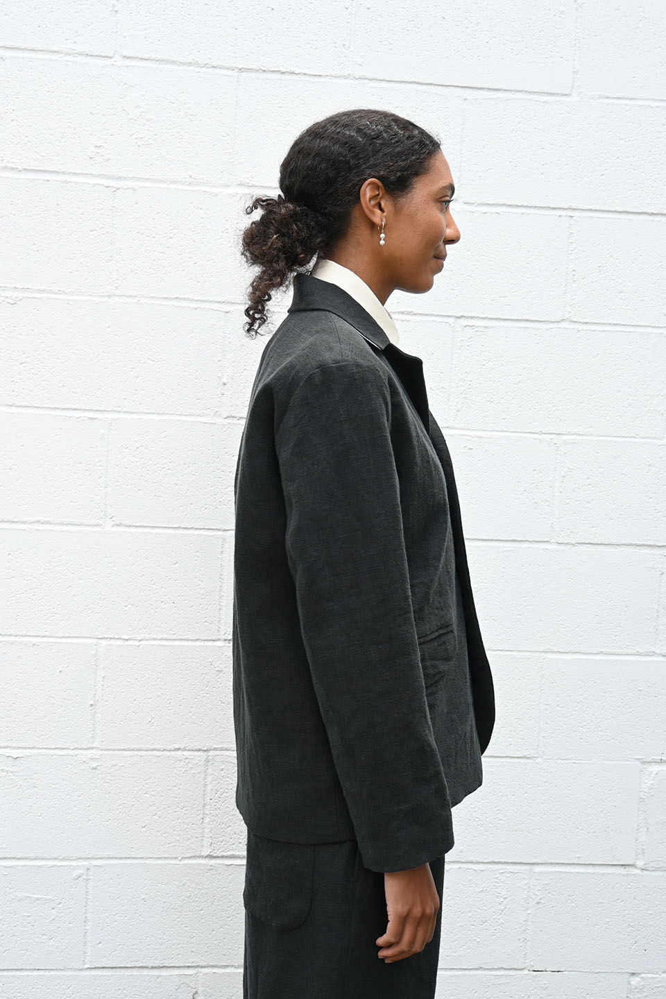 Black Linen Jacket