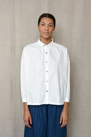 White Cotton Button Shirt