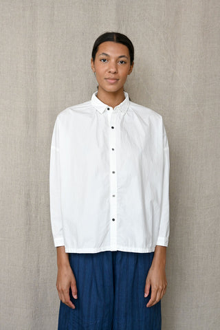 White Cotton Button Shirt