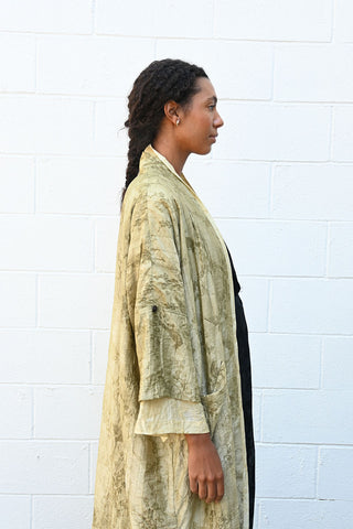 Kimono Coat in Moss