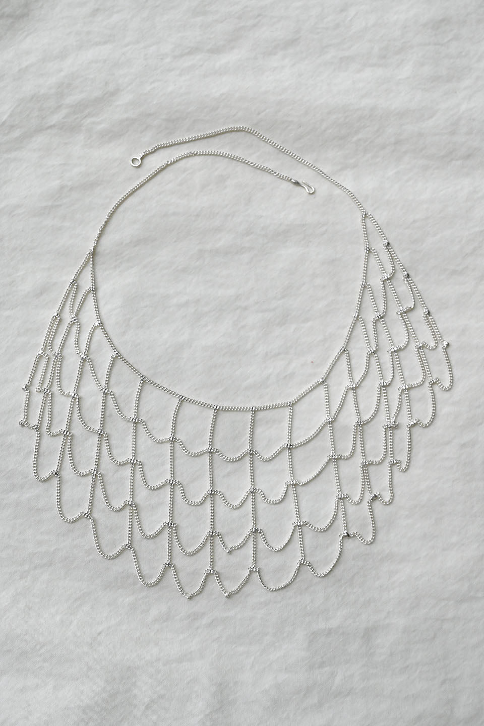 Web Silver Necklace