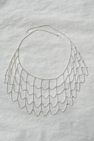 Web Silver Necklace