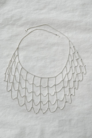 Web Silver Necklace