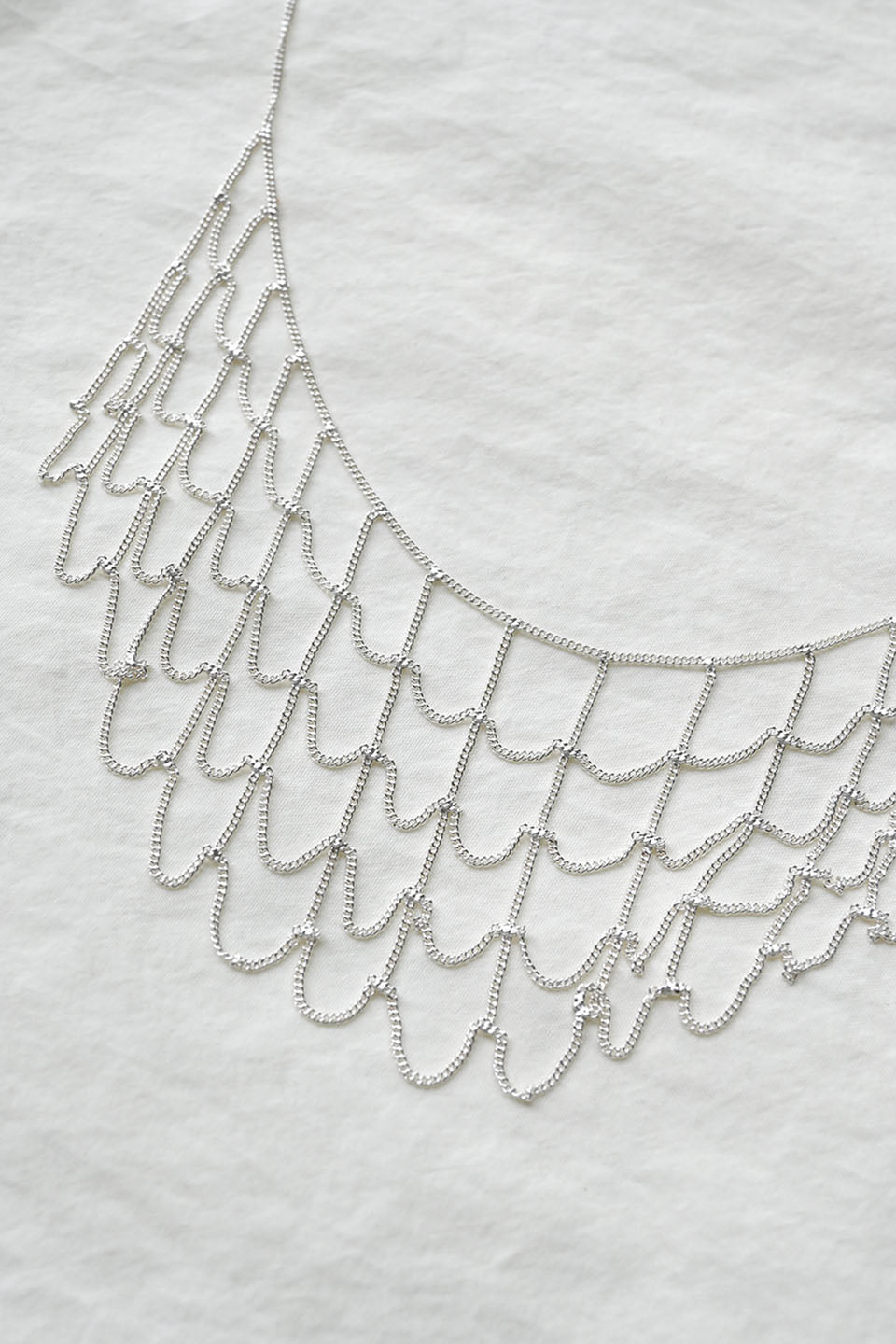 Web Silver Necklace