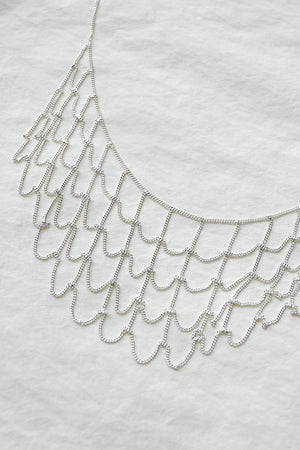 Web Silver Necklace