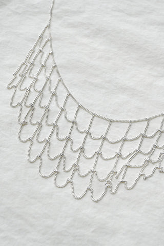 Web Silver Necklace