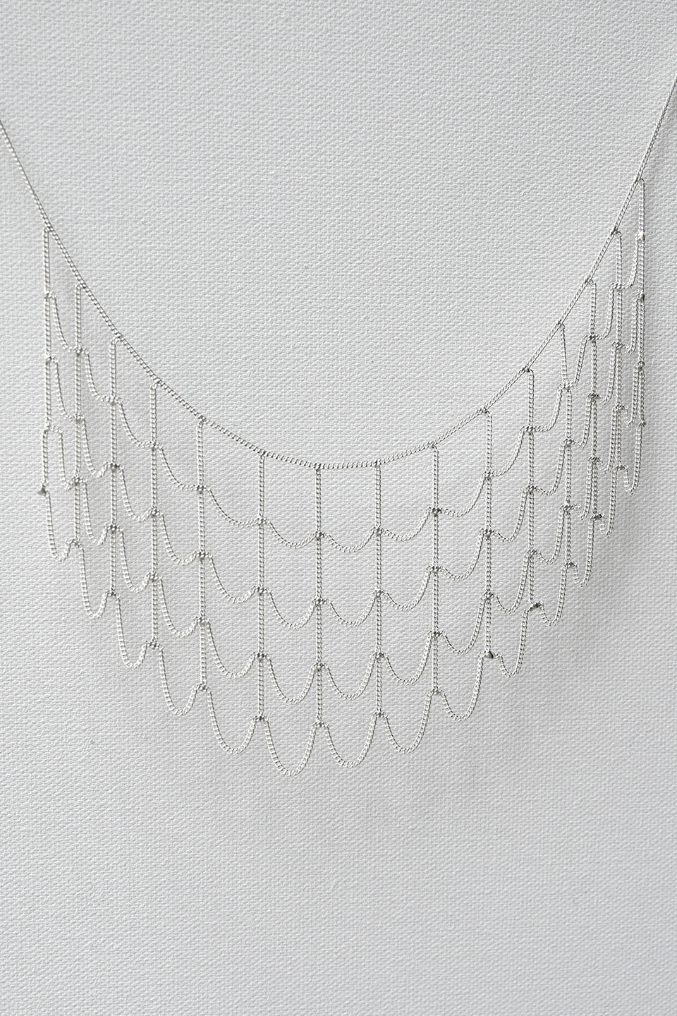 Web Silver Necklace