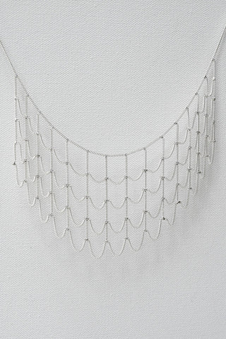 Web Silver Necklace