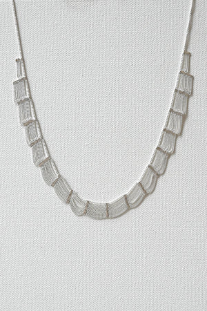 Lace Silver Necklace