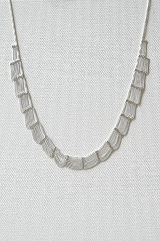 Lace Silver Necklace