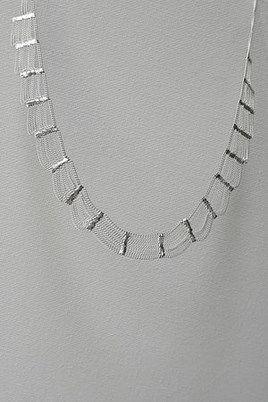 Lace Silver Necklace