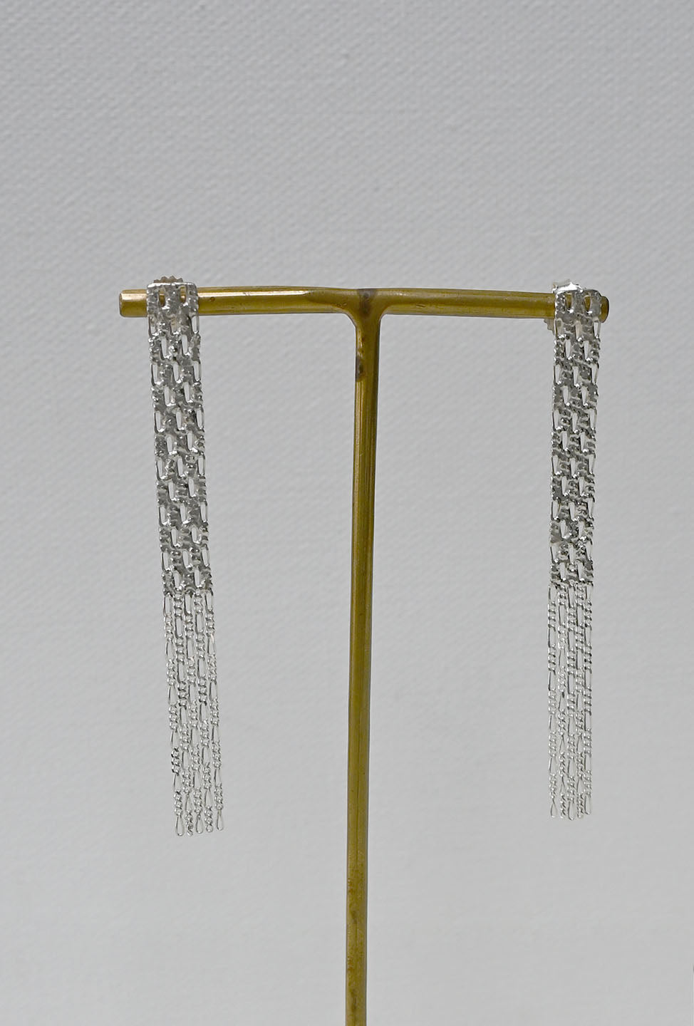 Silver Textured Post Earrings