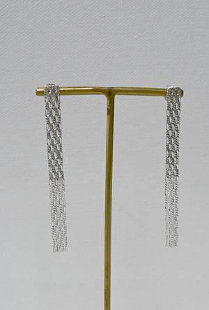 Silver Textured Post Earrings