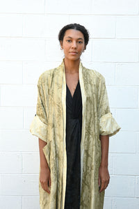 Kimono Coat in Moss