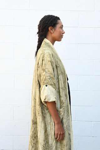 Kimono Coat in Moss