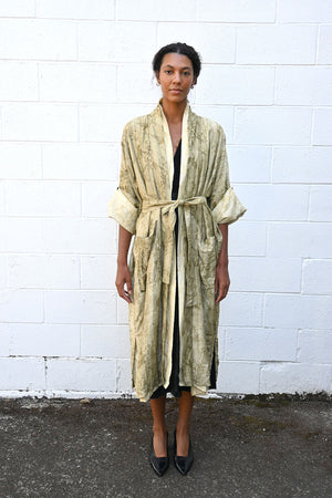 Kimono Coat in Moss