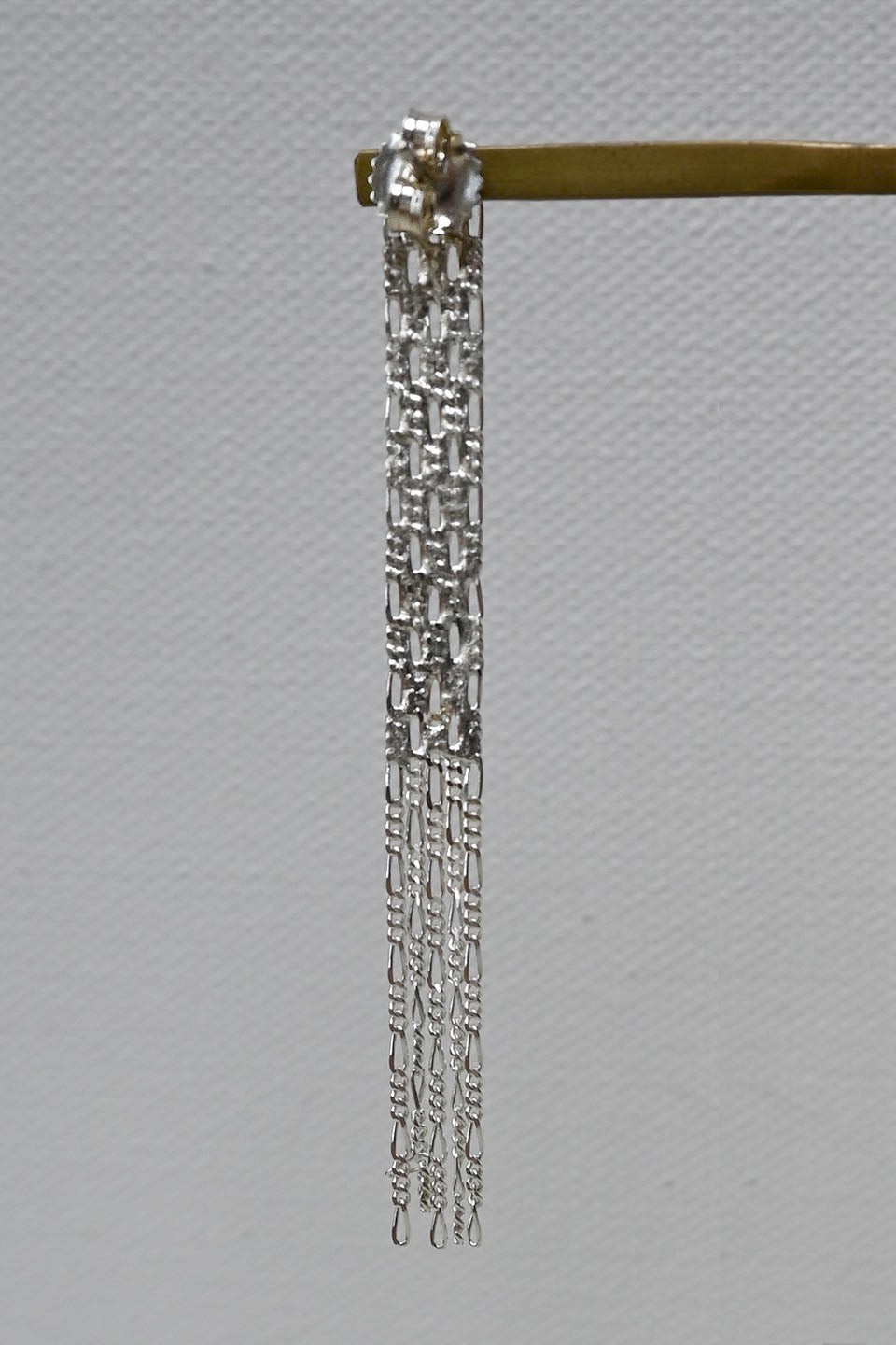 Silver Textured Post Earrings