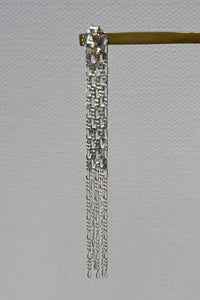 Silver Textured Post Earrings
