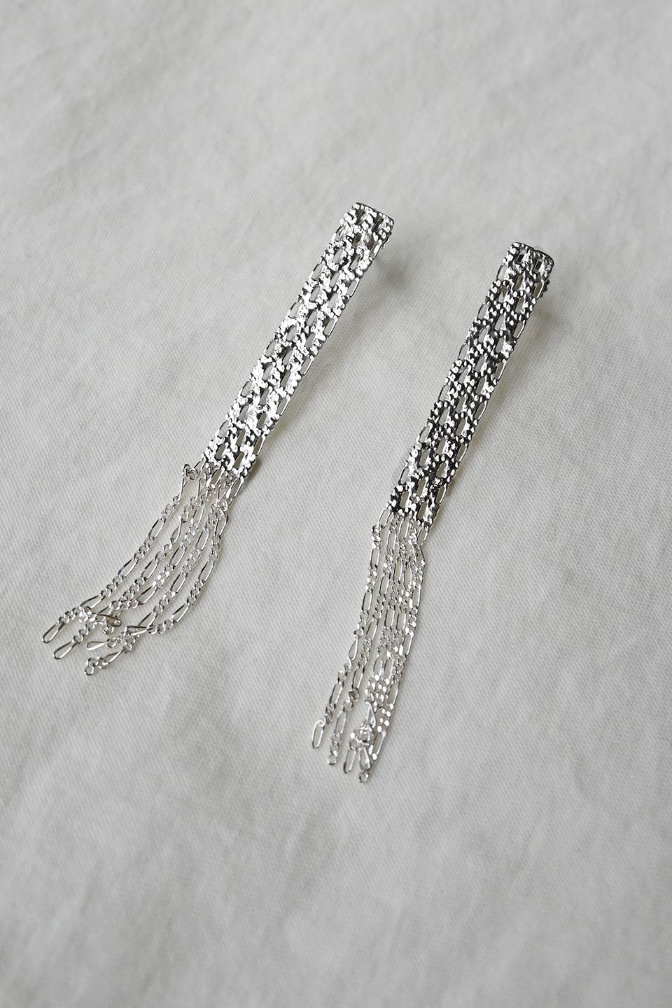 Silver Textured Post Earrings