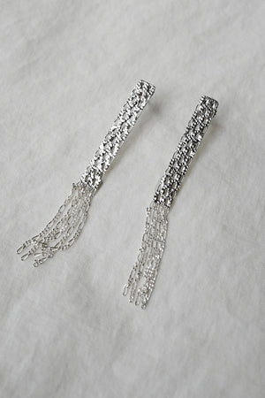 Silver Textured Post Earrings