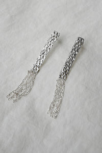Silver Textured Post Earrings
