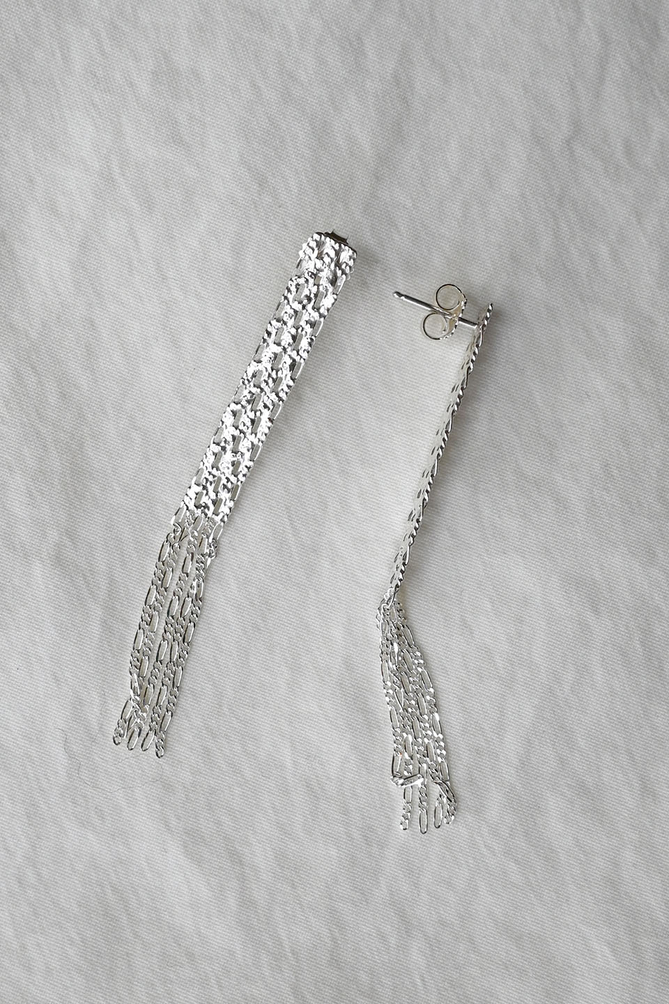 Silver Textured Post Earrings