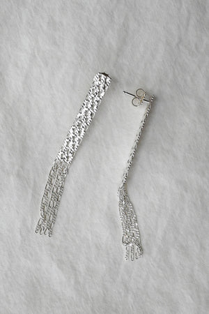 Silver Textured Post Earrings