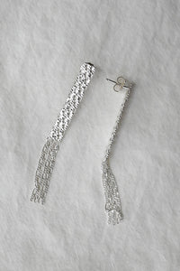 Silver Textured Post Earrings