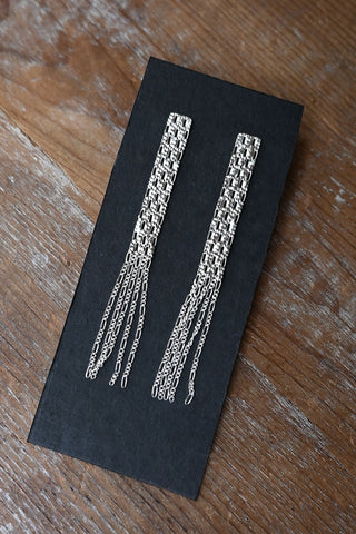 Silver Textured Post Earrings
