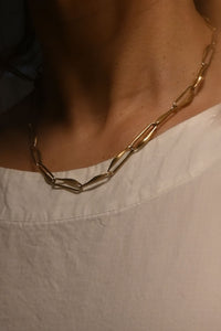 Aan Brass Necklace (Slim Link)