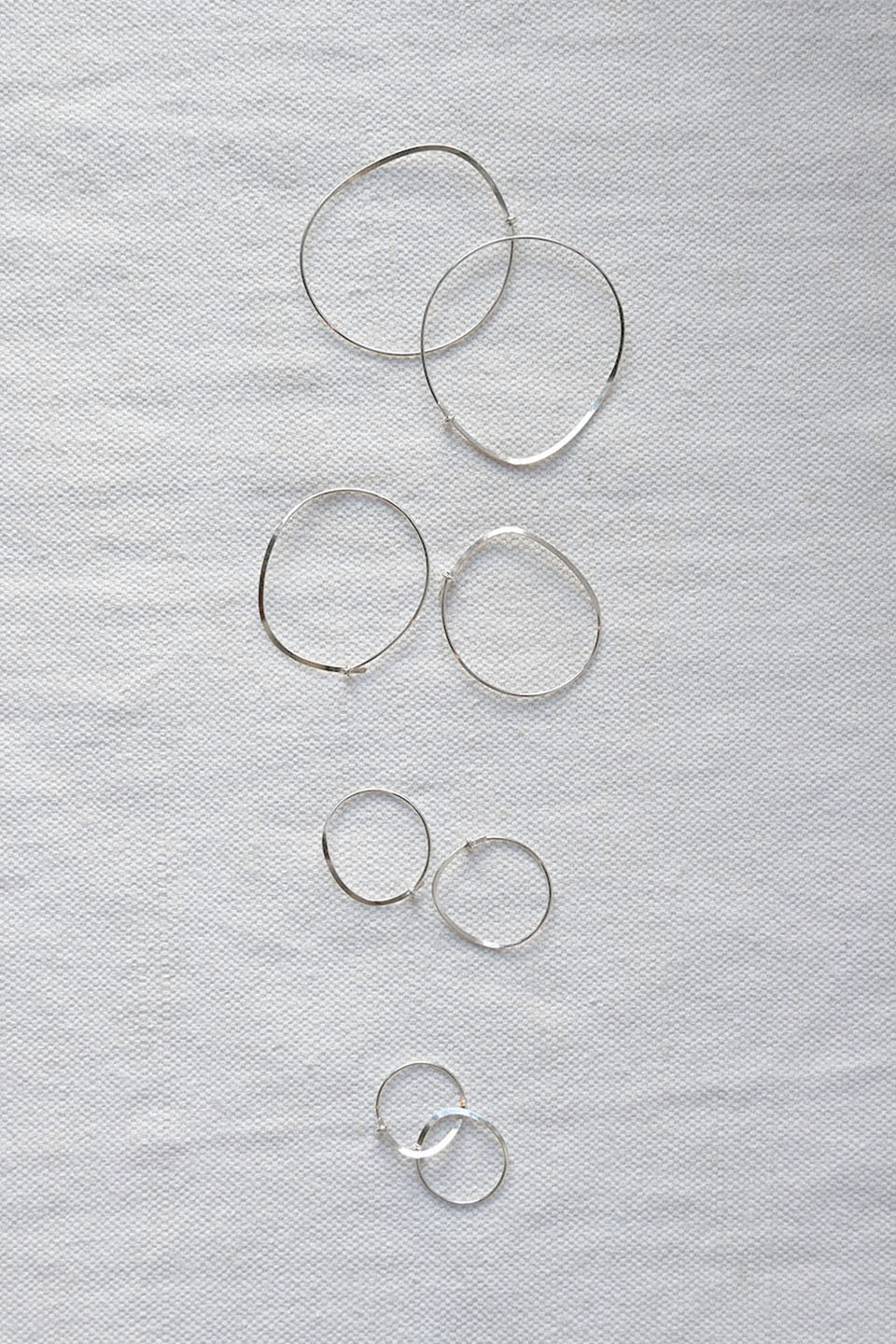 Earring No. 01 Silver (Various Sizes)