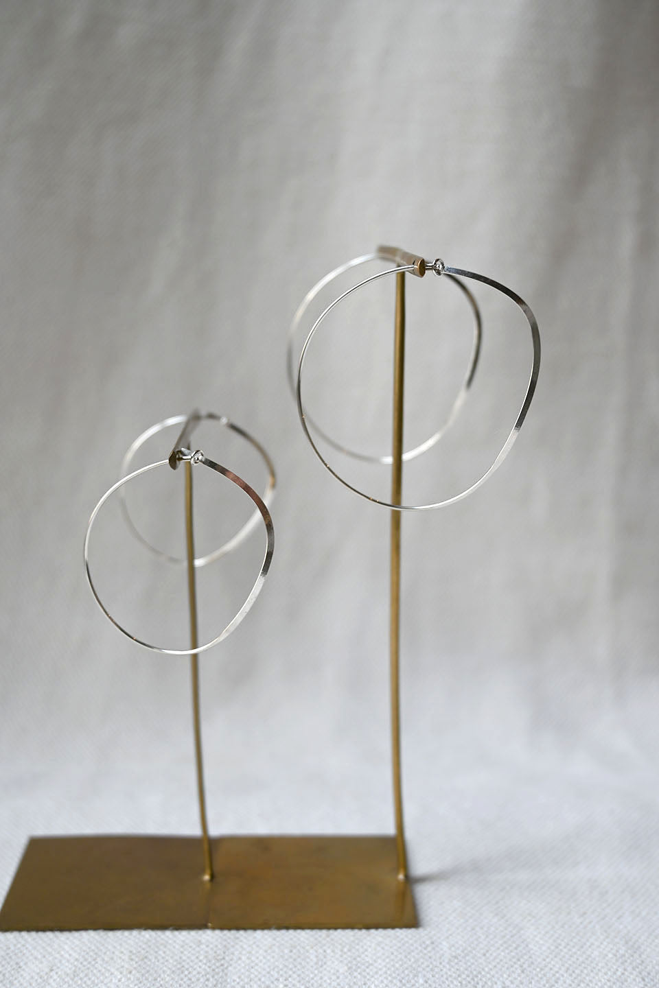 Earring No. 01 Silver (Various Sizes)