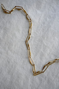Aan Brass Necklace (Slim Link)