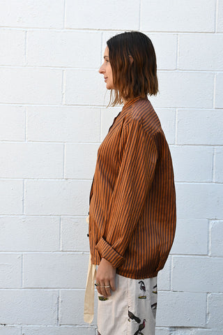 Brown Stripe Shirt