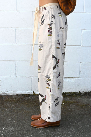 Bird Print Pants