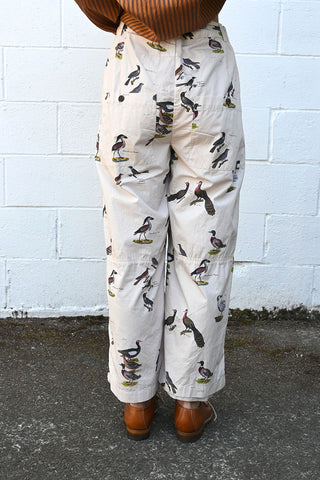 Bird Print Pants