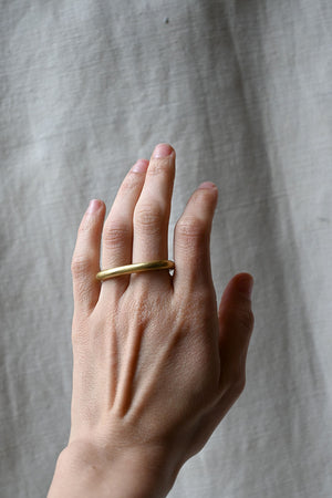 Two Finger Ring Brass
